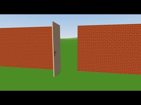 CoSpaces how to make a door that opens when clicked