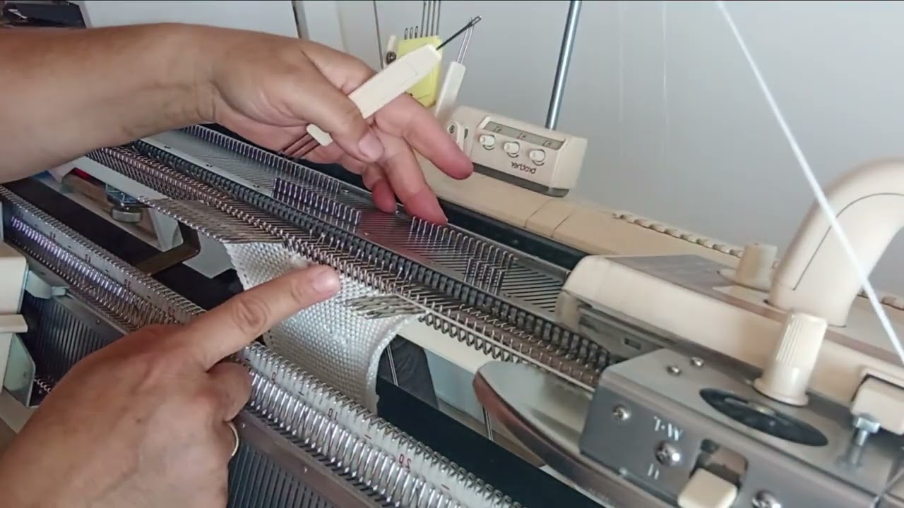 Triko Örgü Makinasında NOHUT Örgü Nasıl Yapılır?  #örgü #knitting