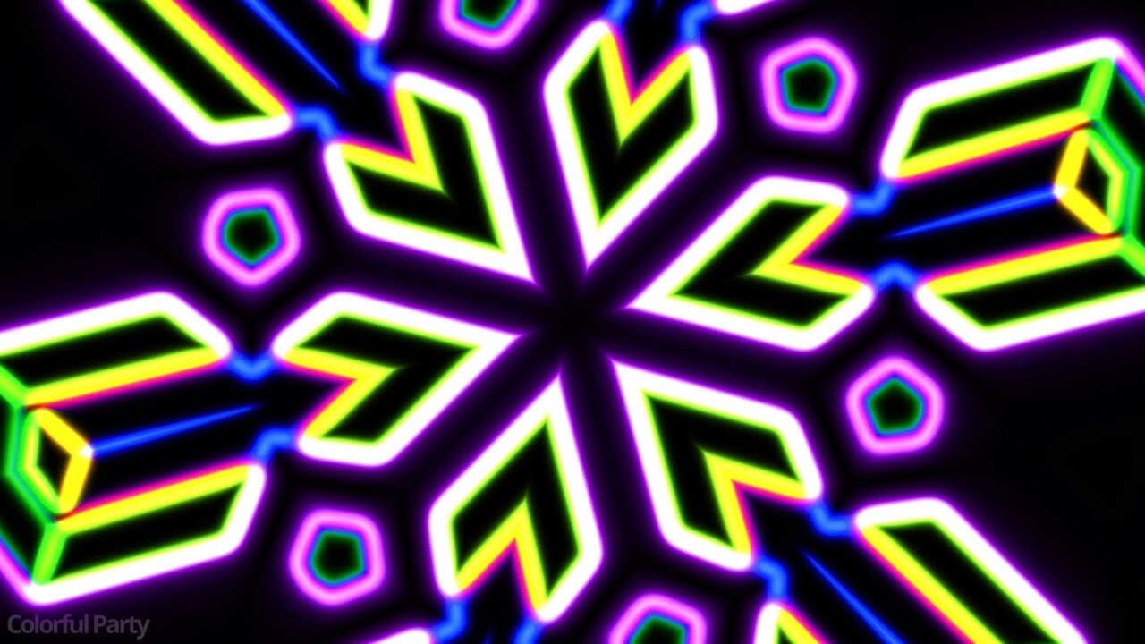 Party colorful lights flashing Night disco screen effect on youtube 😵 ...