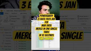 Multiple Files को 1 में Merge – Power Query Secret! 10 Sec Magic #excel #shorts #exceltips