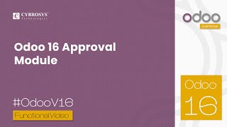 Odoo 16 Approval Module | Odoo 16 Enterprise Edition | Odoo 16 Functional Tutorial screenshot 5