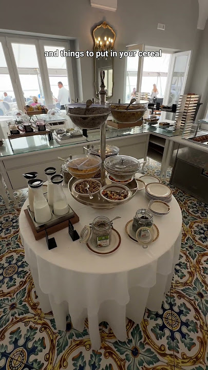 Having breakfast at a 5 star hotel in Italy #shorts