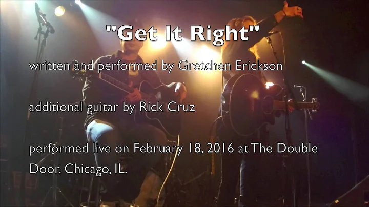 Gretchen Erickson with Rick Cruz  live at Double D...