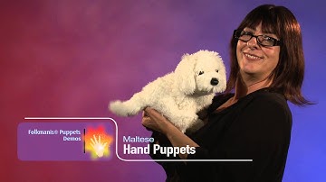 Folkmanis® Maltese Puppet Demo - Retired