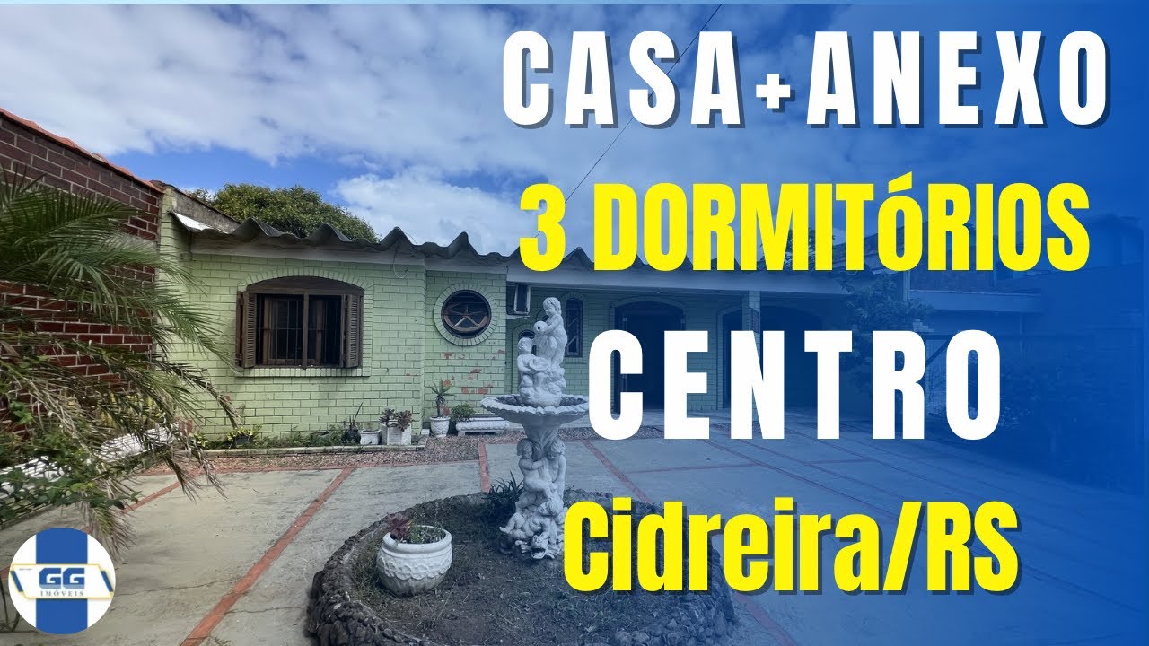 R$230.000,00 - CASA COM ANEXO NA AVENIDA DE CIDREIRA/RS - exclusividade