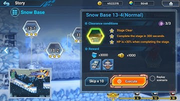 ROCKMAN X DIVE OFFLINE : Snow Base 13-4 (Normal) Deep Element Hidden