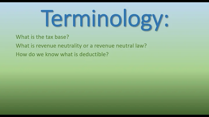 Tax Terminology