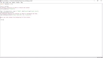 PYTHON TUTORIAL : HOW TO CHANGE FONT AND BACKGROUND OF WINDOW/APPLICATION USING TKINTER |E03|