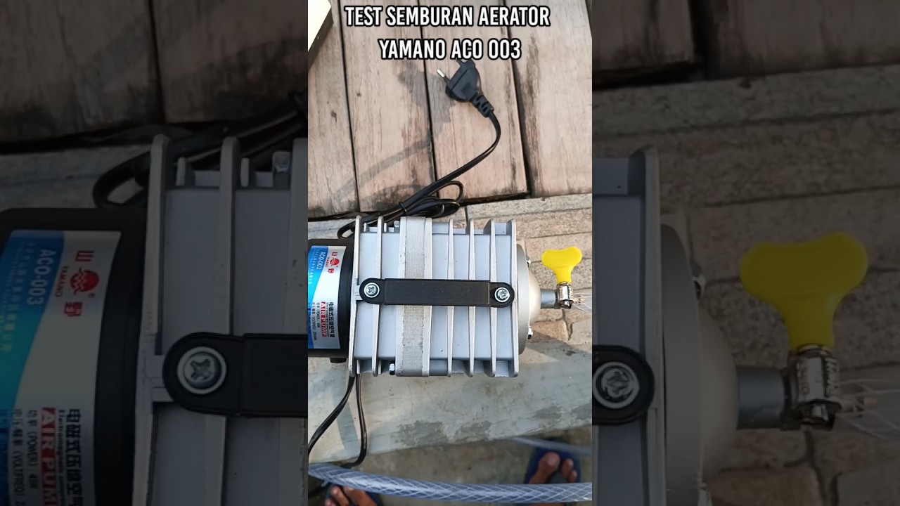 Test semburan aerator yamano aco 003 #review #aerator #kolamkoi