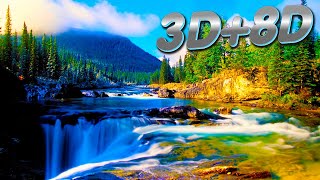 3D+8D Beautiful music for relaxation, meditation and sleep. Live sound of RIVERS and WATERFALLS
