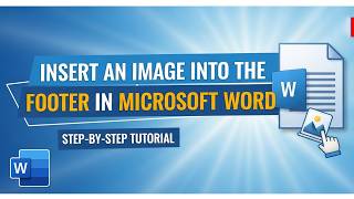 How to insert an image into the footer in word || BACK-SPACE
