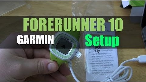 Garmin Forerunner 10 - Unboxing and Initial Setup