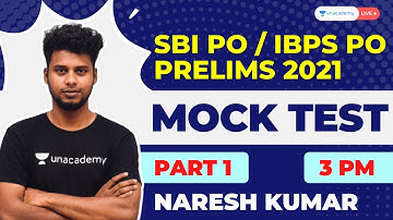 Mock Test - 1 | SBI PO / IBPS PO Prelims 2021 | Reasoning in Tamil & English | Naresh Kumar