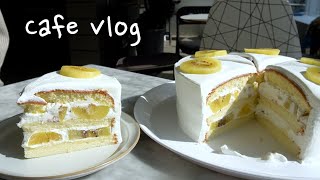 50만 구독자🎉 달콤한 골드키위 케이크 만들기 *:･ﾟ✧ 500,000 subscribers (◍•ᴗ•◍)💕⋆⸜ᵀᴴᴬᴺᴷ ᵞᴼᵁ⸝⋆ | Cafe Vlog