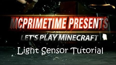 Quick Clip - Light Sensor Minecraft 1.4.5  Tutorial