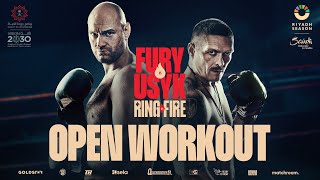 Tyson Fury vs Oleksandr Usyk Open Workout LIVE | UNDISPUTED heavyweight championship 👑 #RiyadhSeason