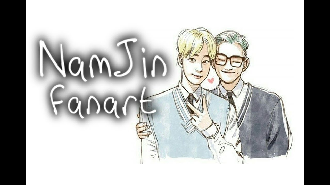 rap monster + jin | namjin fanart - YouTube
