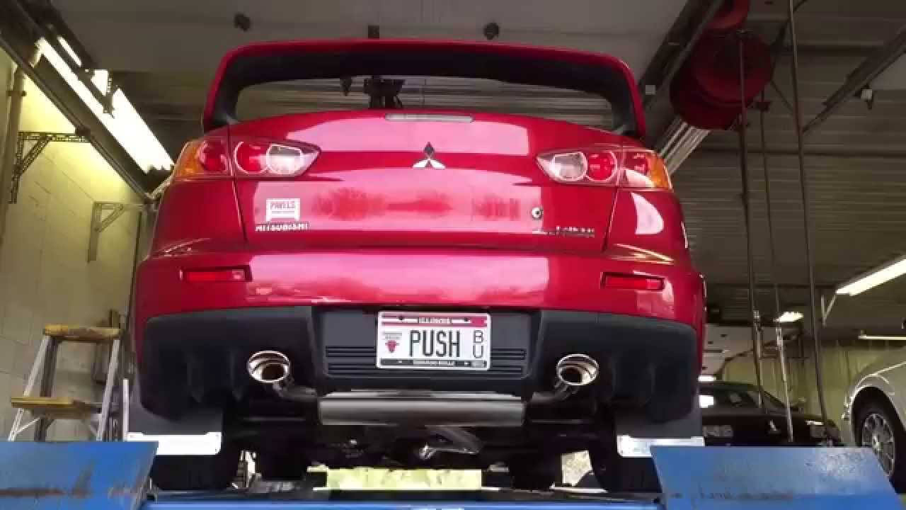 Evo X Cobb turbo back exhaust system - YouTube