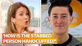 Why was a teenager arrested whilst he lay dying?