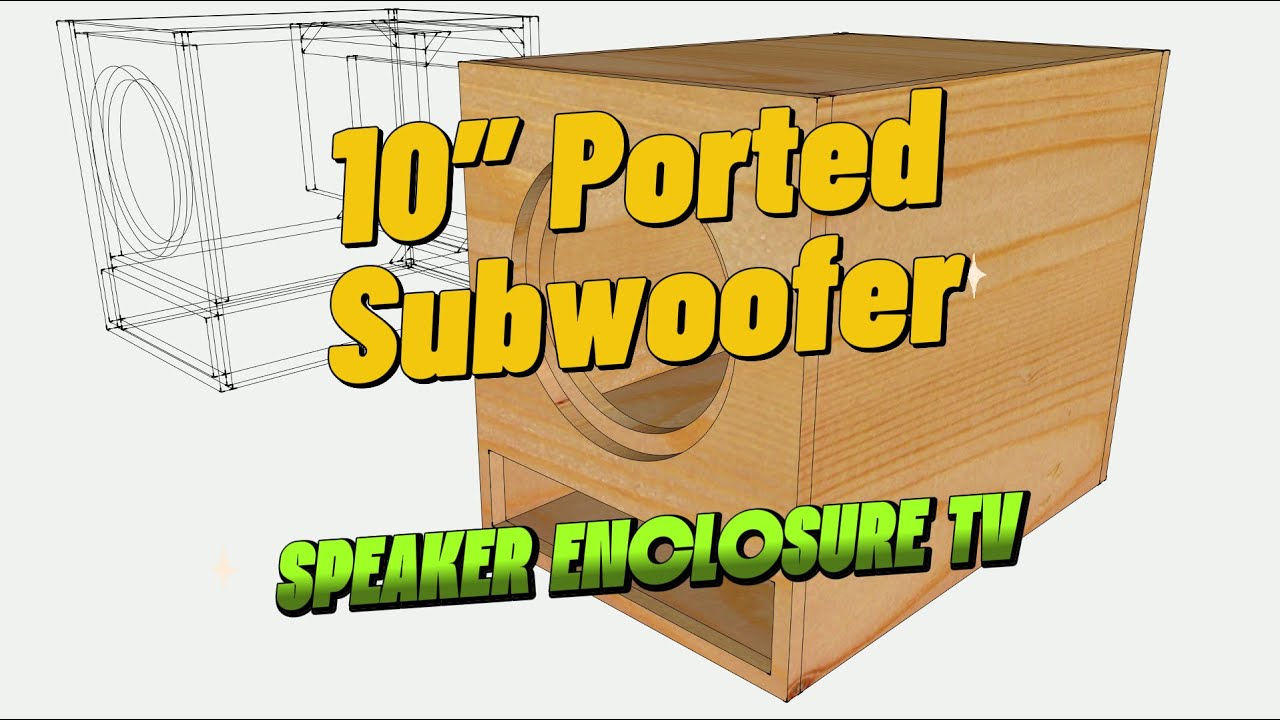 10-Inch Ported Subwoofer | Speaker Enclosure | 3D Modeling in SketchUp #speakerenclosuretv