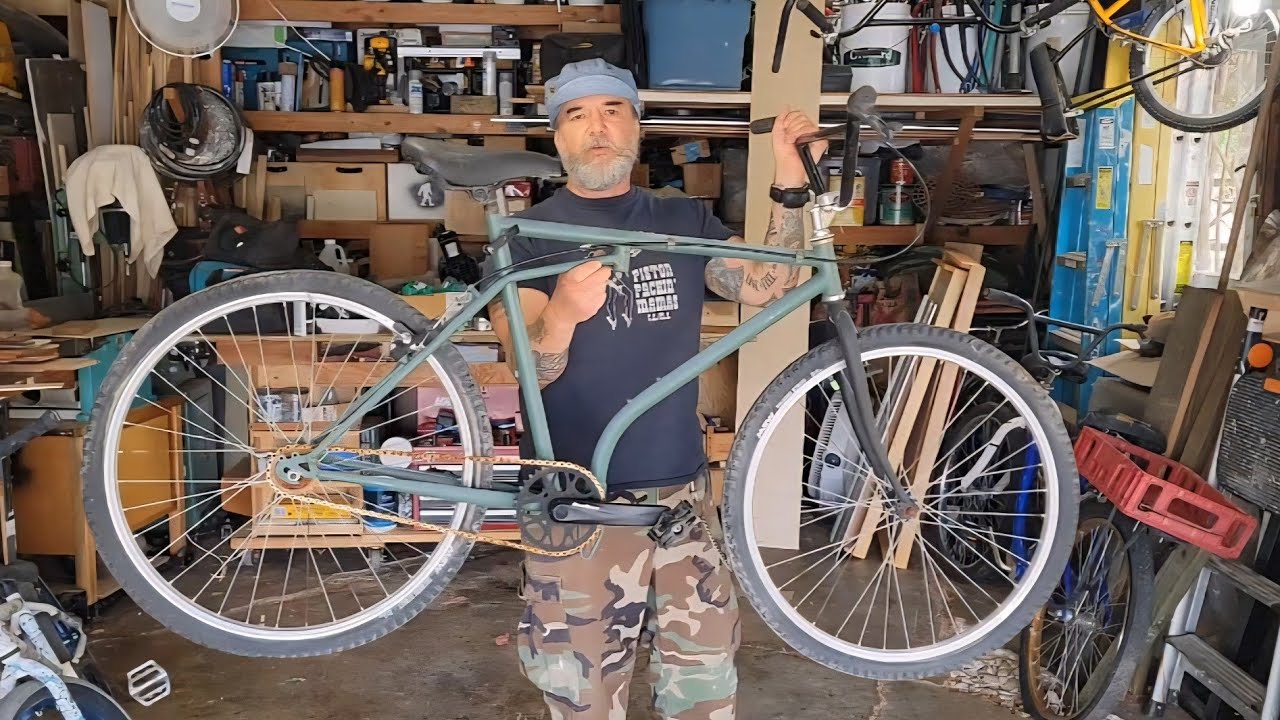 Today I Build A Junker Klunker Camp Bike From Used Parts - YouTube