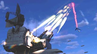 Tupolev Tu-95 vs Anti-Air Tank - Missiles and Tracers firing screenshot 3