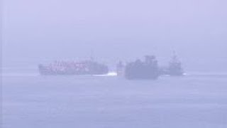 UK warship helps in multinational rescue