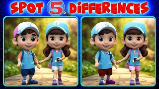 Brainteaser Bliss: Dive into the 5 Differences Challenge Adventure!