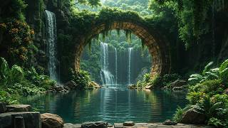 Hidden Waterfall To Inner Peace | Restore Emotional Balance, Whole Body Healing | Tranquil Zen Mu...