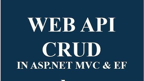 ASP.NET MVC WEBAPI CRUD operation using Jquery example- Hindi