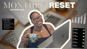The ULTIMATE monthly reset guide! | Reset for October with me| Clean, Plan, Budgeting, Etc! 2025 🔑