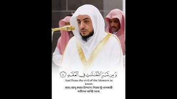 سورة الفلق الشيخ وليد الشمسان #اكسبلور #المصحف #حالات_واتس #القران #خطبه #راحة_نفسية #لايك #دويتو