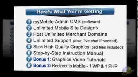 Mobile Website Development Software With Built-in CMS