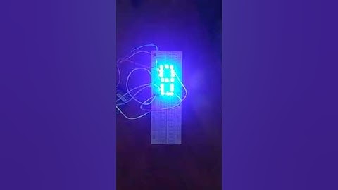 0 to 9 letter display using LED.Arduino and LEDs
