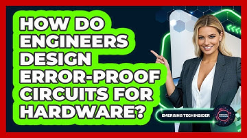 How Do Engineers Design Error-proof Circuits For Hardware? - Emerging Tech Insider