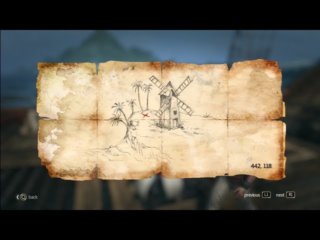 Assassin's Creed IV: Black Flag San Andrés Treasure map Treasure map, map,  png