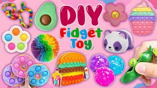 15 DIY Fantastic Fidget Toy Ideas  Handmade Stress Toys  Viral TikTok Fidget Videos  POP IT!