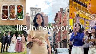 NYC Vlog | Knicks Finals, New Restaurants, Packing My Korean Lunchbox, & Sister's Wedding🤍