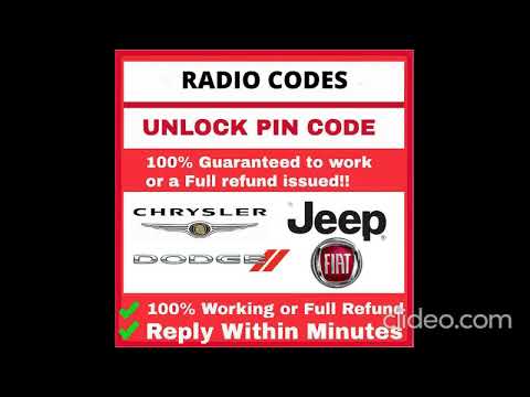 RADIO CODE 551 JEEP CHRYSLER T00BE JOURNEY  STEREO CODES PIN UNLOCK FAST SERVICE 