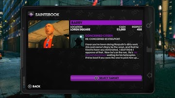 Saints Row The Third | Saints Book | Assassinations | Barry | Re: concerned in Steelport