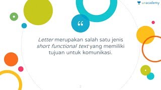 Short Functional Text - Formal Letter (Bahasa Inggris - kelas X- SMA, SBMPTN)