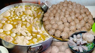 BANJIR BAKSO JUMBO !!!!! BISA 800 KILO DAGING SEHARI !! 7 TAHUN JUALAN BAKSO LANGSUNG LARIS MANIS !!