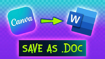 How to Convert Canva to Word File Document - Canva to Microsoft Word Export