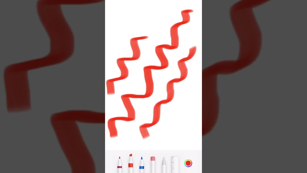 Orange Thick Zig Zags 