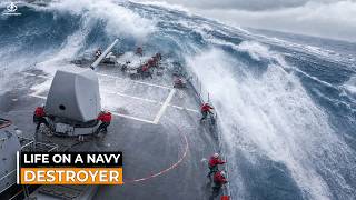 How 300 Sailors Eat, Sleep, and Survive in Rough Seas