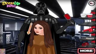 Star Wars Rey Leia and Padme at Darth Vader Hair Salon Game for Kids screenshot 2