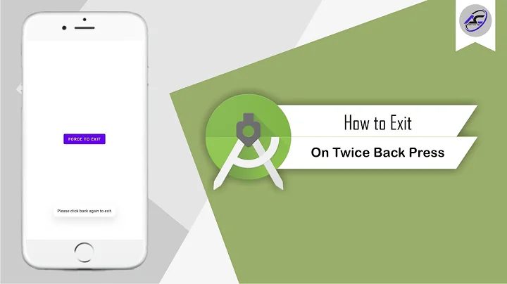 How to Exit On Twice Back Press in Android Studio | BackPress | Android Coding