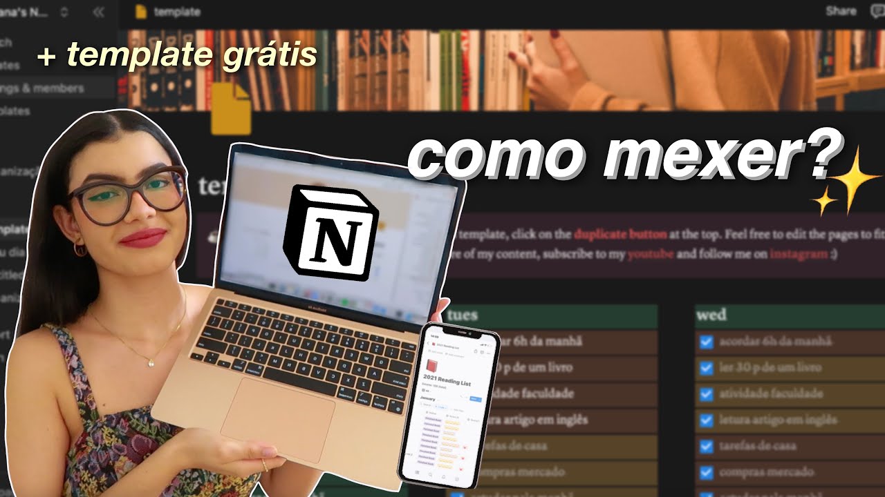 como mexer no NOTION? | do ZERO ⭐️ (+ template para organização & produtividade)