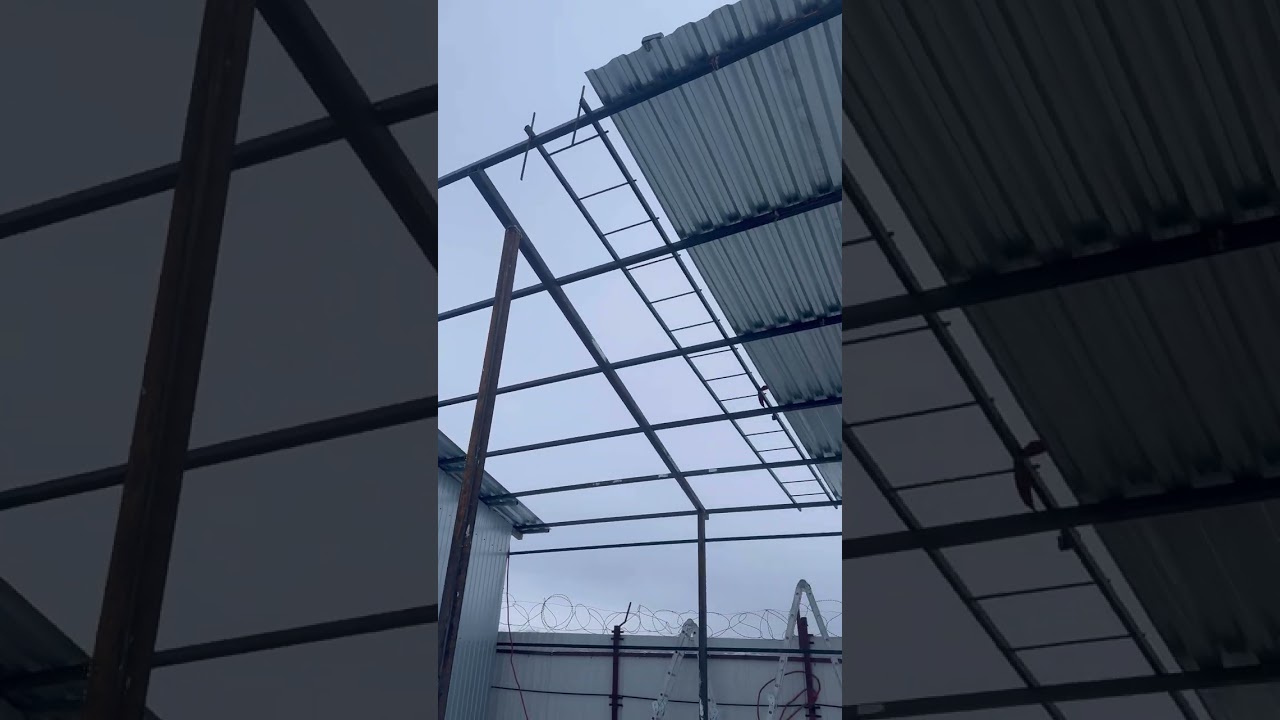 Навес с перемещением на новое место, плюс монтаж нового с продлением старого.в4.5,ш5,д12.