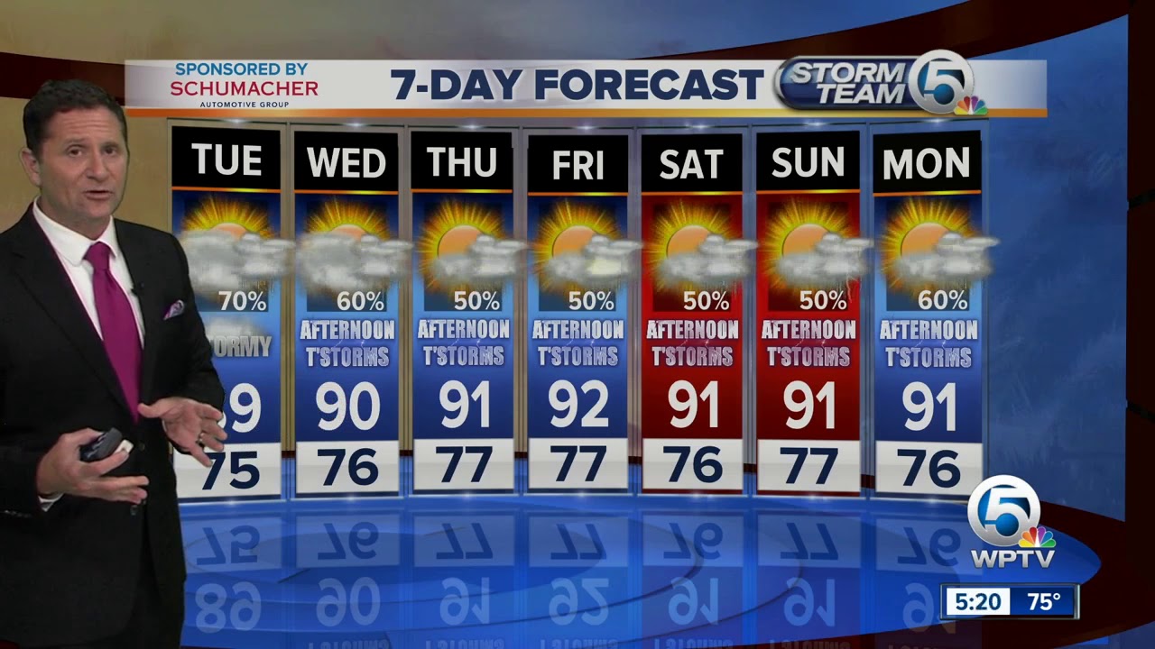 west palm beach airport car rental Latest Weather Forecast 6 p.m. Monday